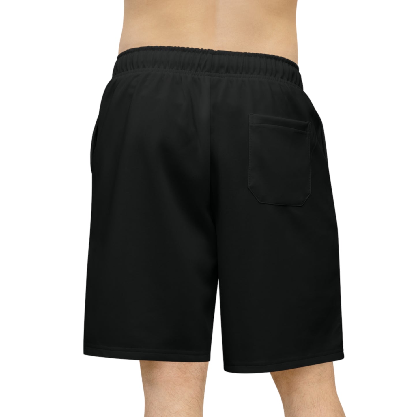 Athletic Long Shorts with Bold Graphic