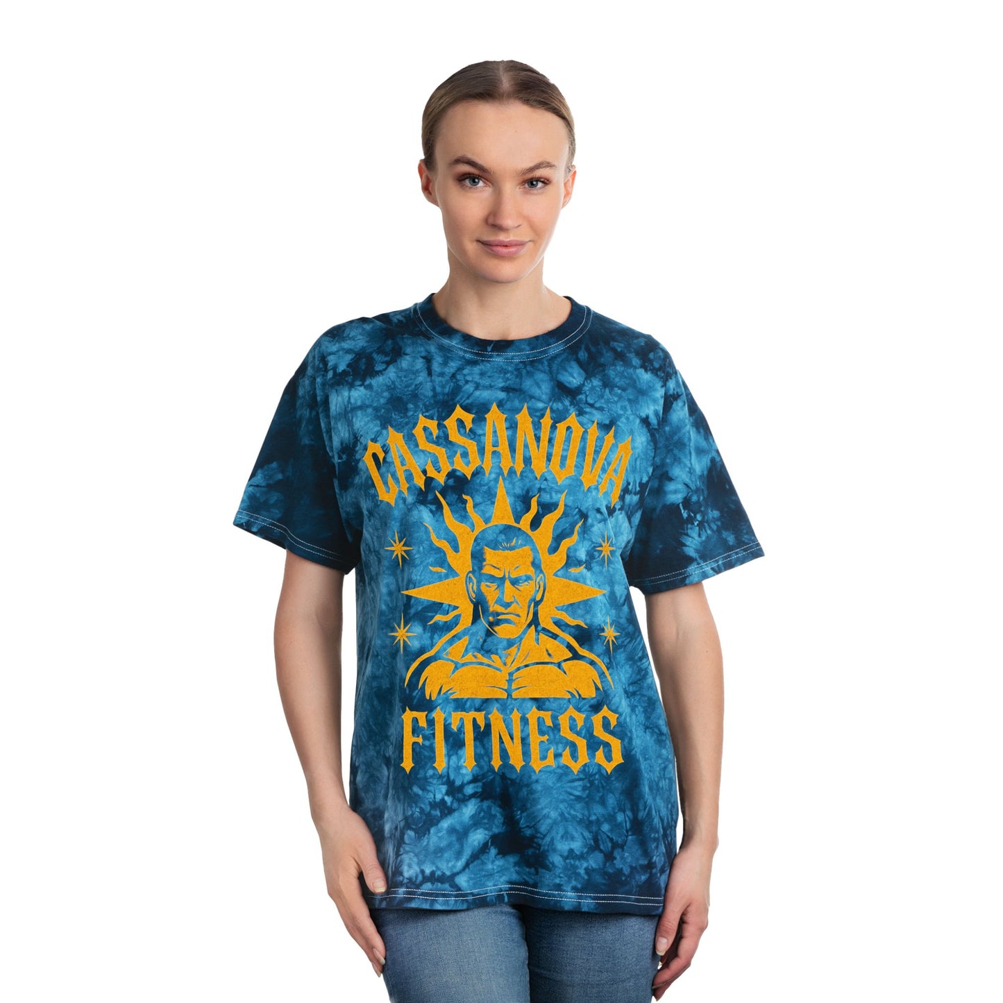 Crystal Blue Shark Tie-Dye Tee | Unisex Graphic Shirt, Unique Summer Wear, Beach Outfit, Gift for Shark Lovers, Cool Casual Top