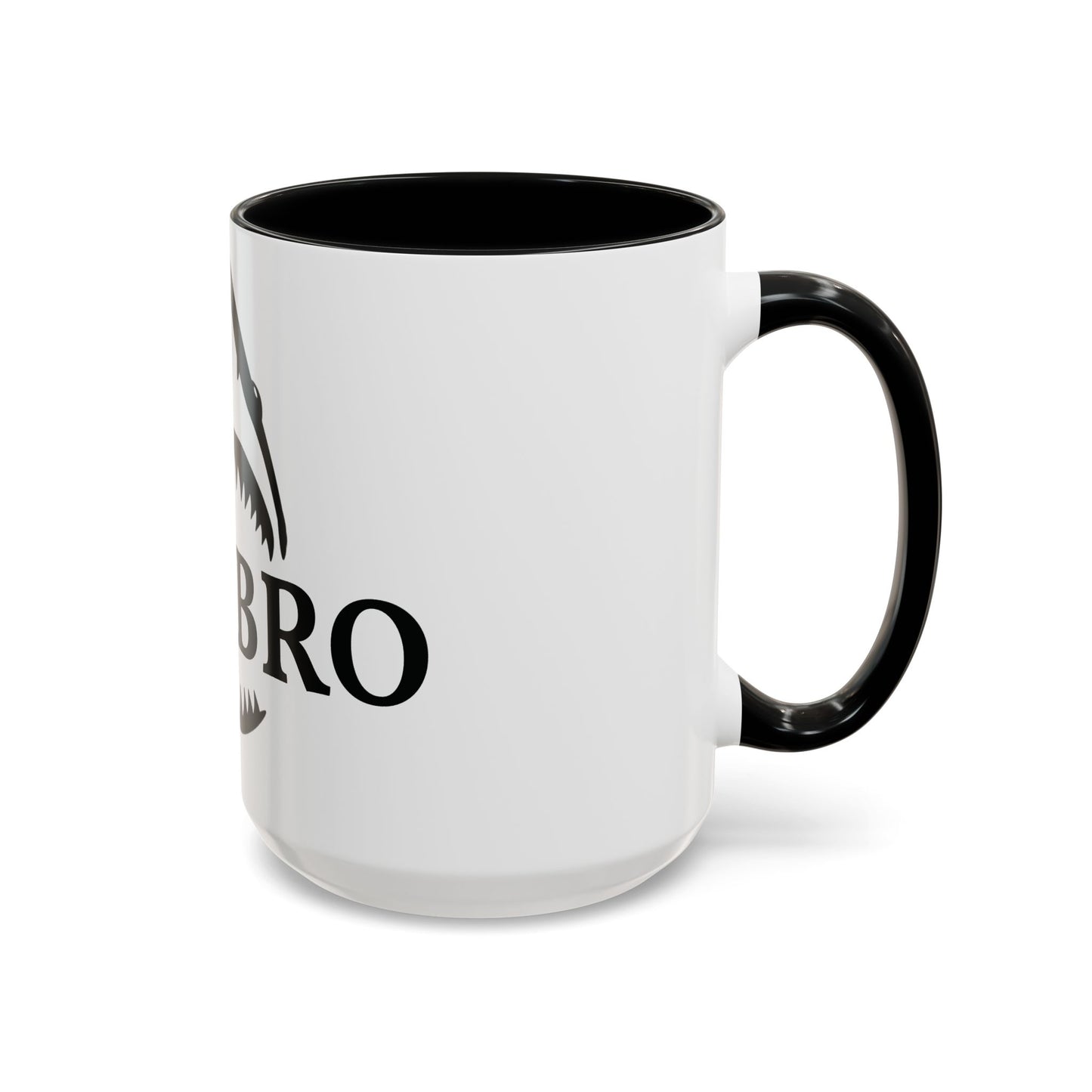 I Lift Bro Shark Teeth Coffee Mug — Funny Gym Gift Accent Mug