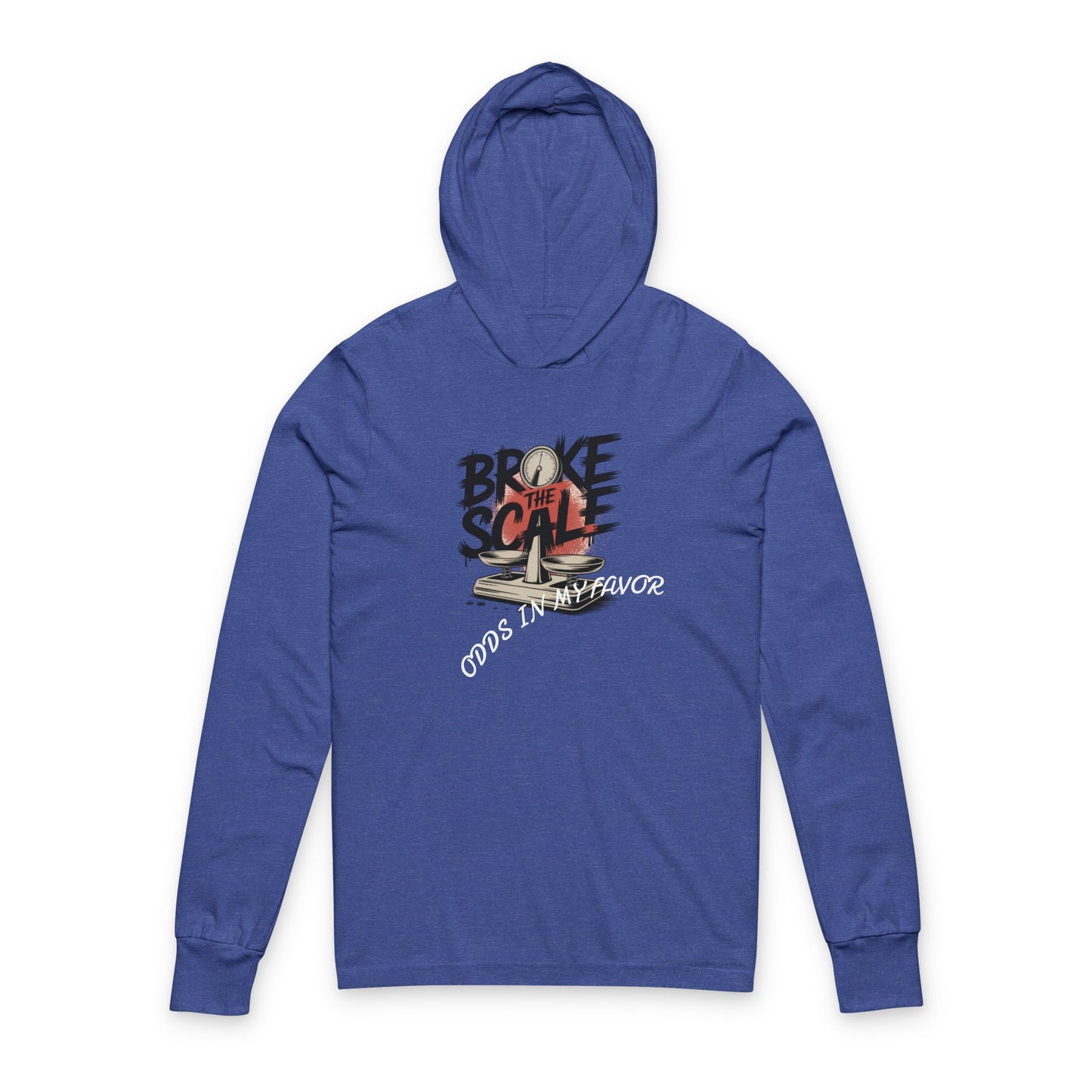 Broke the Scale Unisex Hooded Long Sleeve Tee