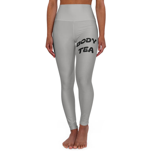 athletic work out leggings with "Body Tea"