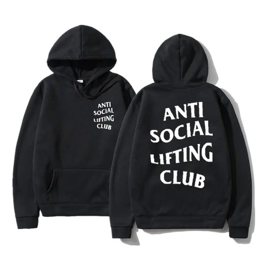 anti social lifting club black