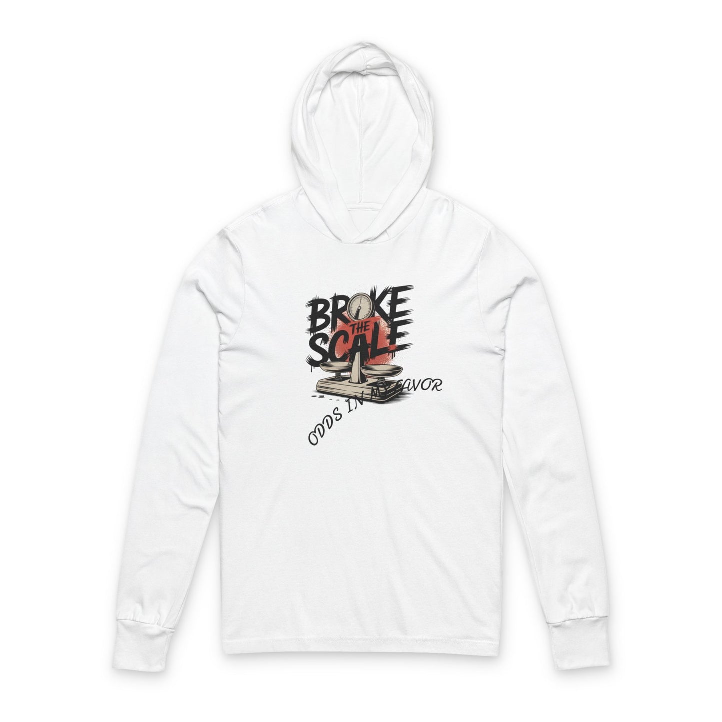 Broke the Scale Unisex Hooded Long Sleeve Tee