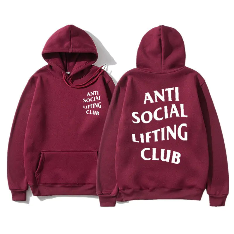 anti social lifting club red