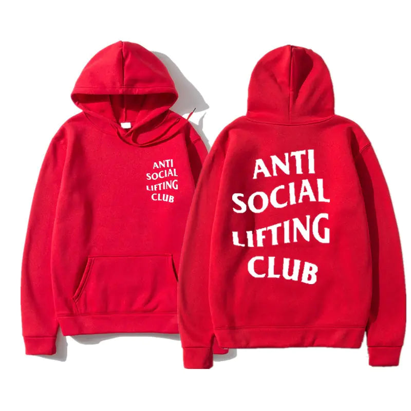 anti social lifting club bright red