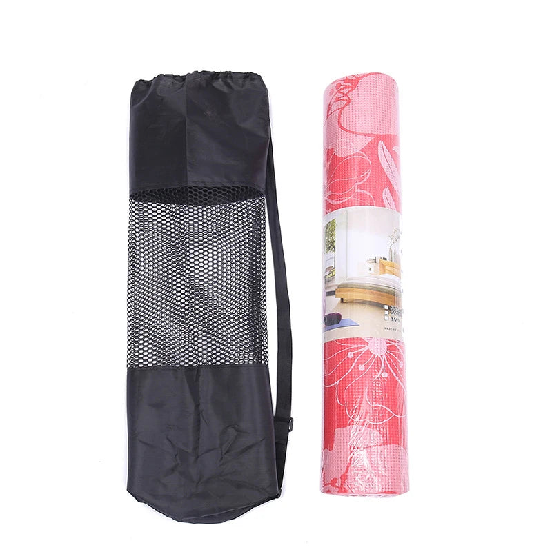 Nylon Yoga Mat Storage Bag Backpack