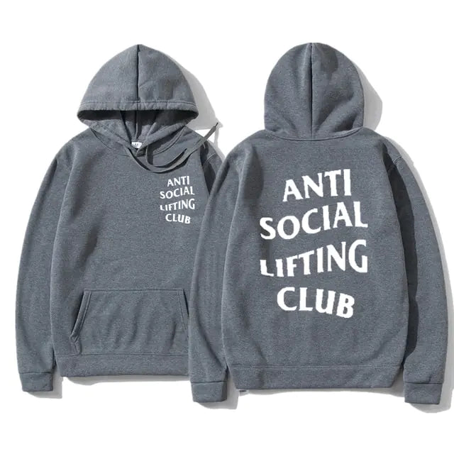 anti social lifting club dark grey